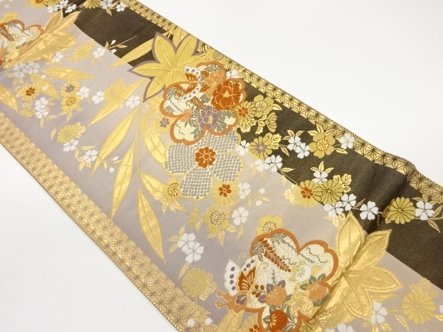 JAPANESE FUKURO OBI / WOVEN WEEPING SAKURA